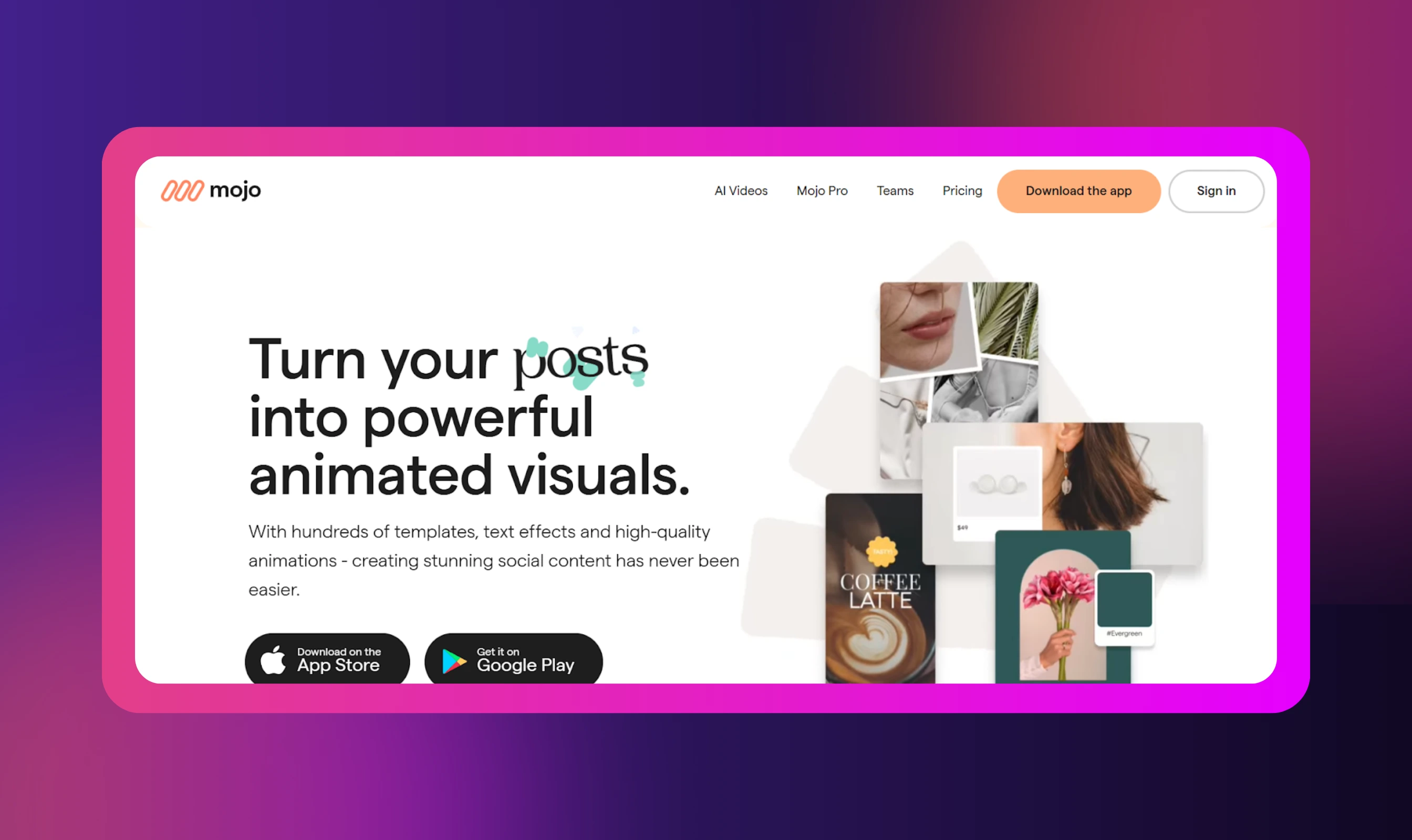 Mojo - Top Instagram Video Editing Apps in 2025