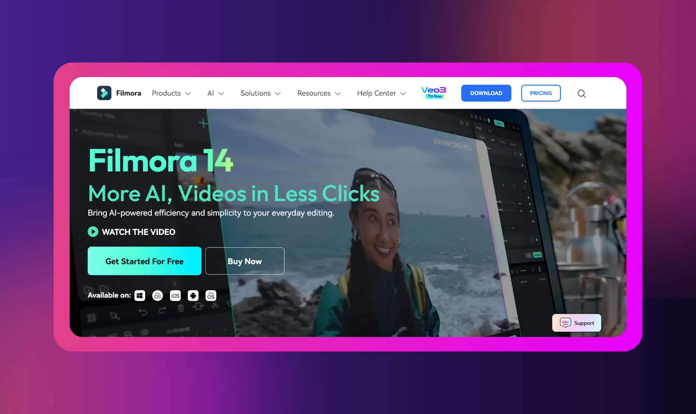 Filmora - Top Instagram Video Editing Apps in 2025