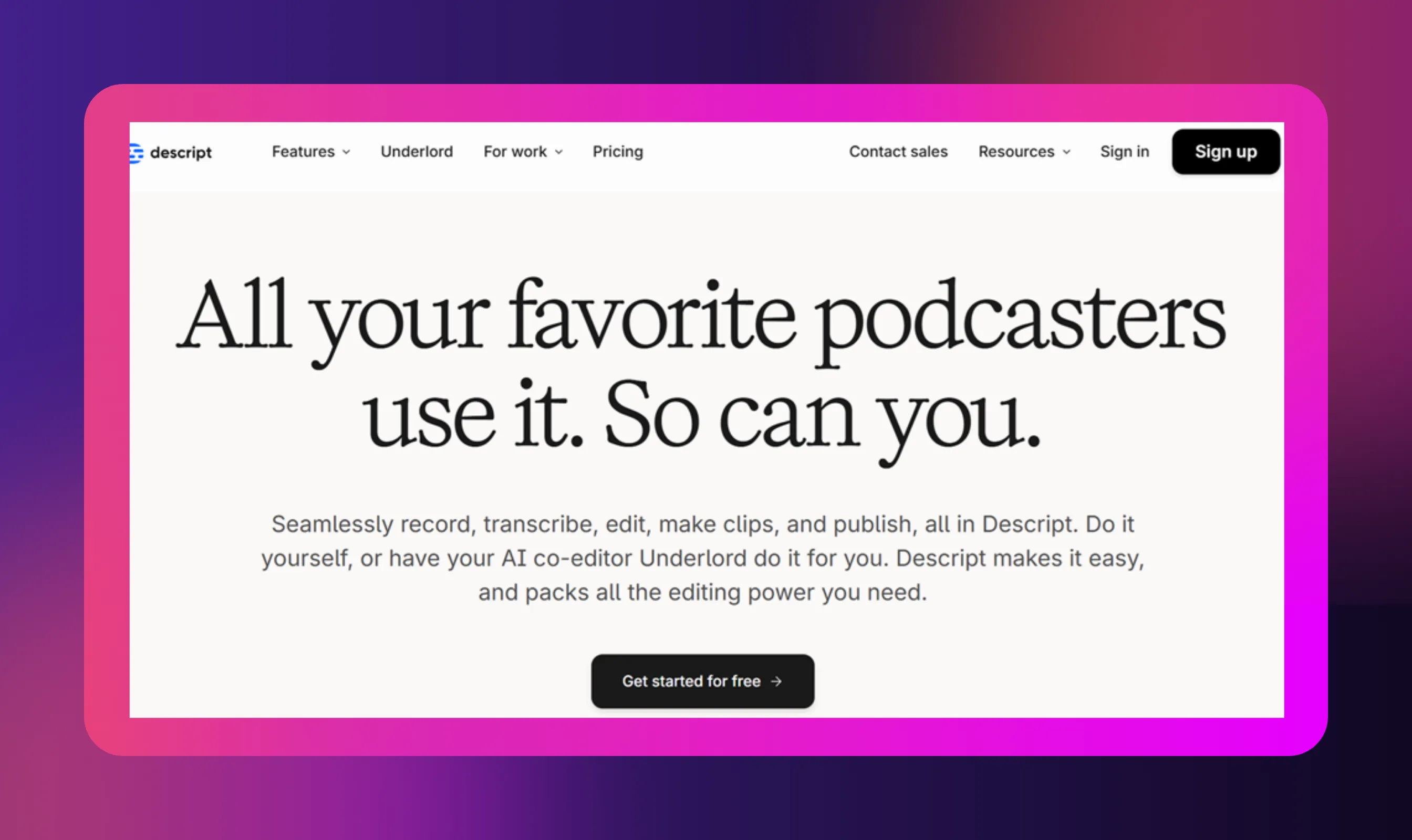Top Podcast Recording Software Recommendations - Descript