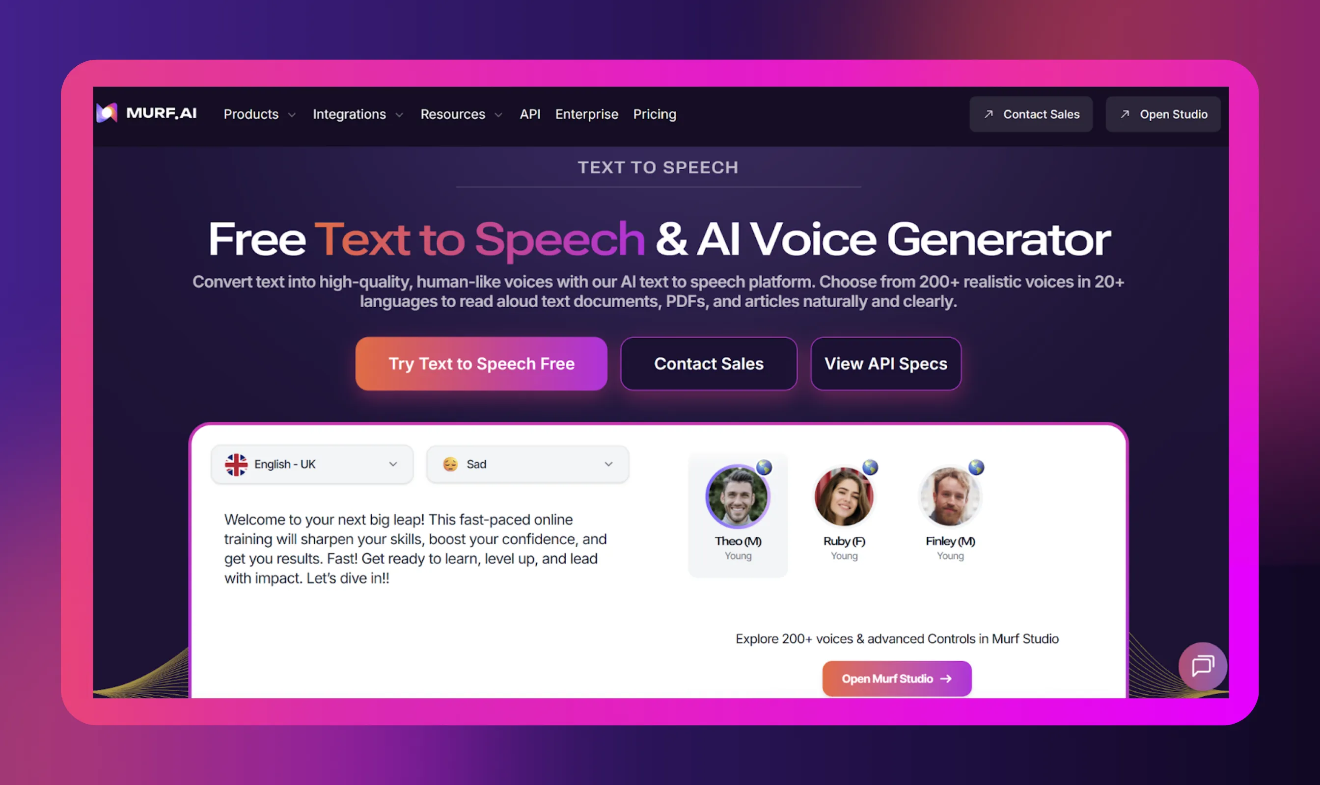 About Murf AI’s Text-to-Speech Solution