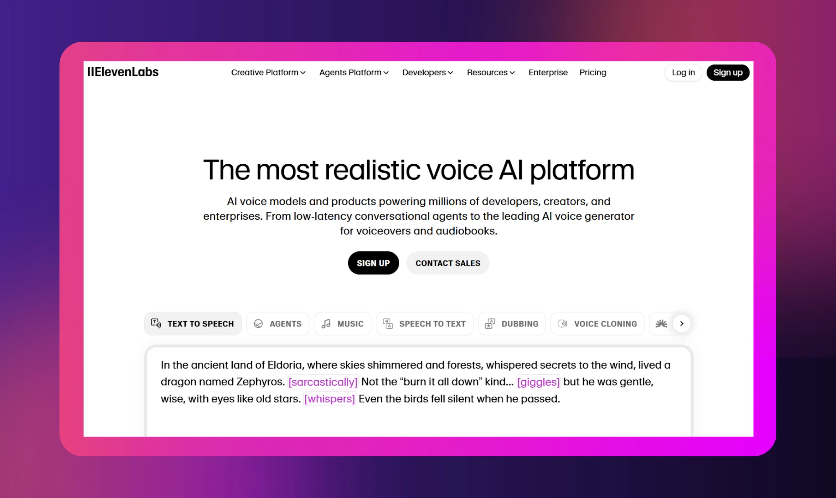ElevenLabs - Top 10 Cartesia Alternatives