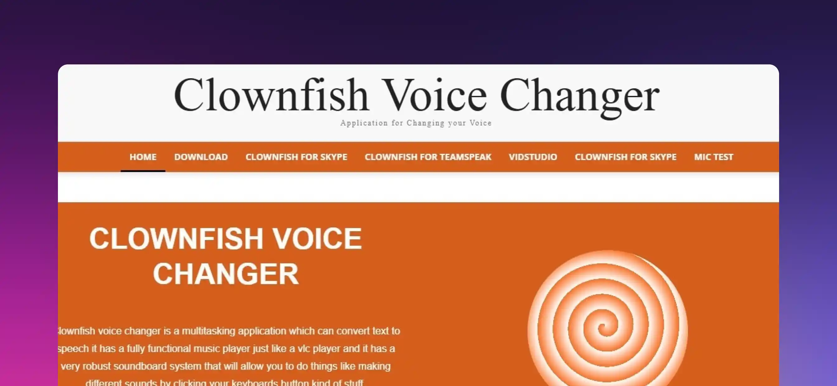 Clownfish Voice Changer 