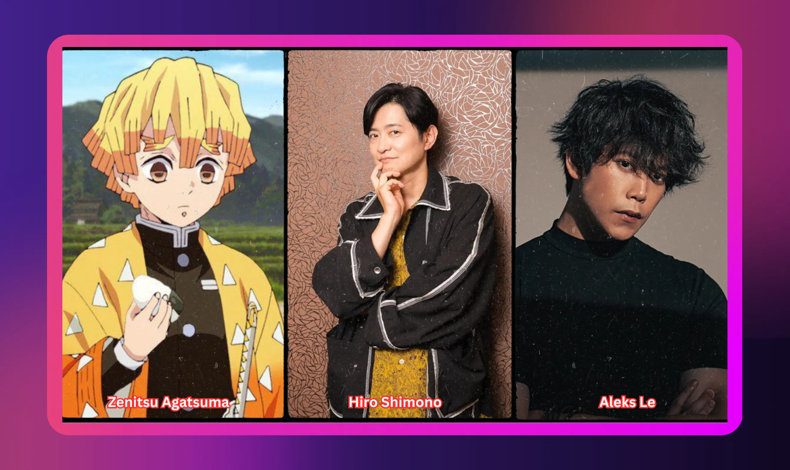 Zenitsu Agatsuma: The Voices of Comedy