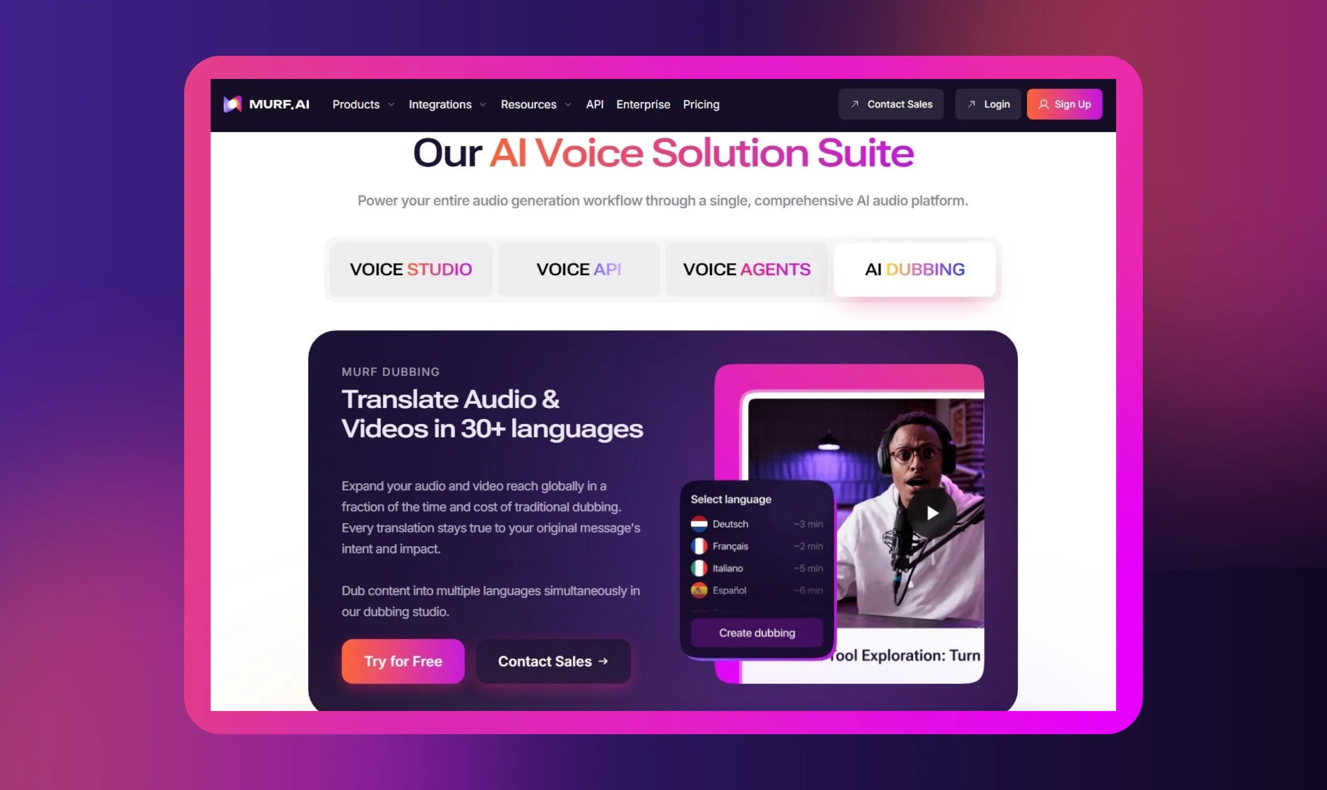 Murf AI: Dubbing with Precision