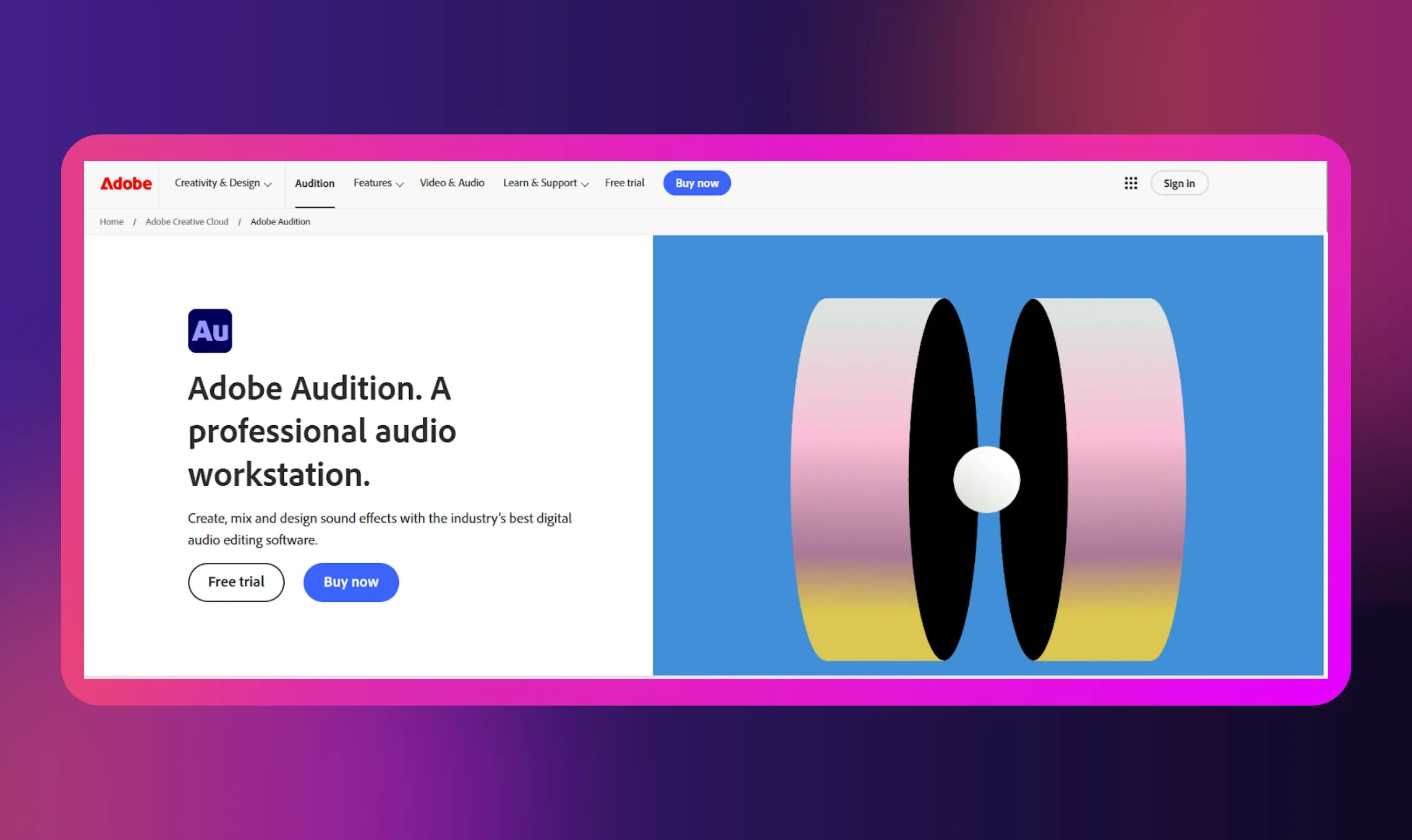 1. Adobe Audition: Best for Full Studio Control and Professional Production