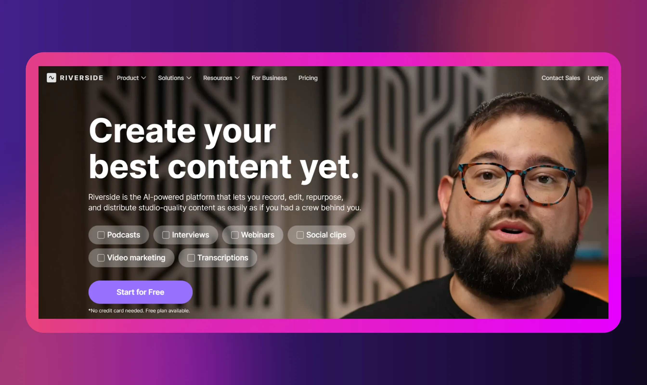 4. Riverside.fm: Best for Remote Recording, Editing, and Multi-Guest Workflows