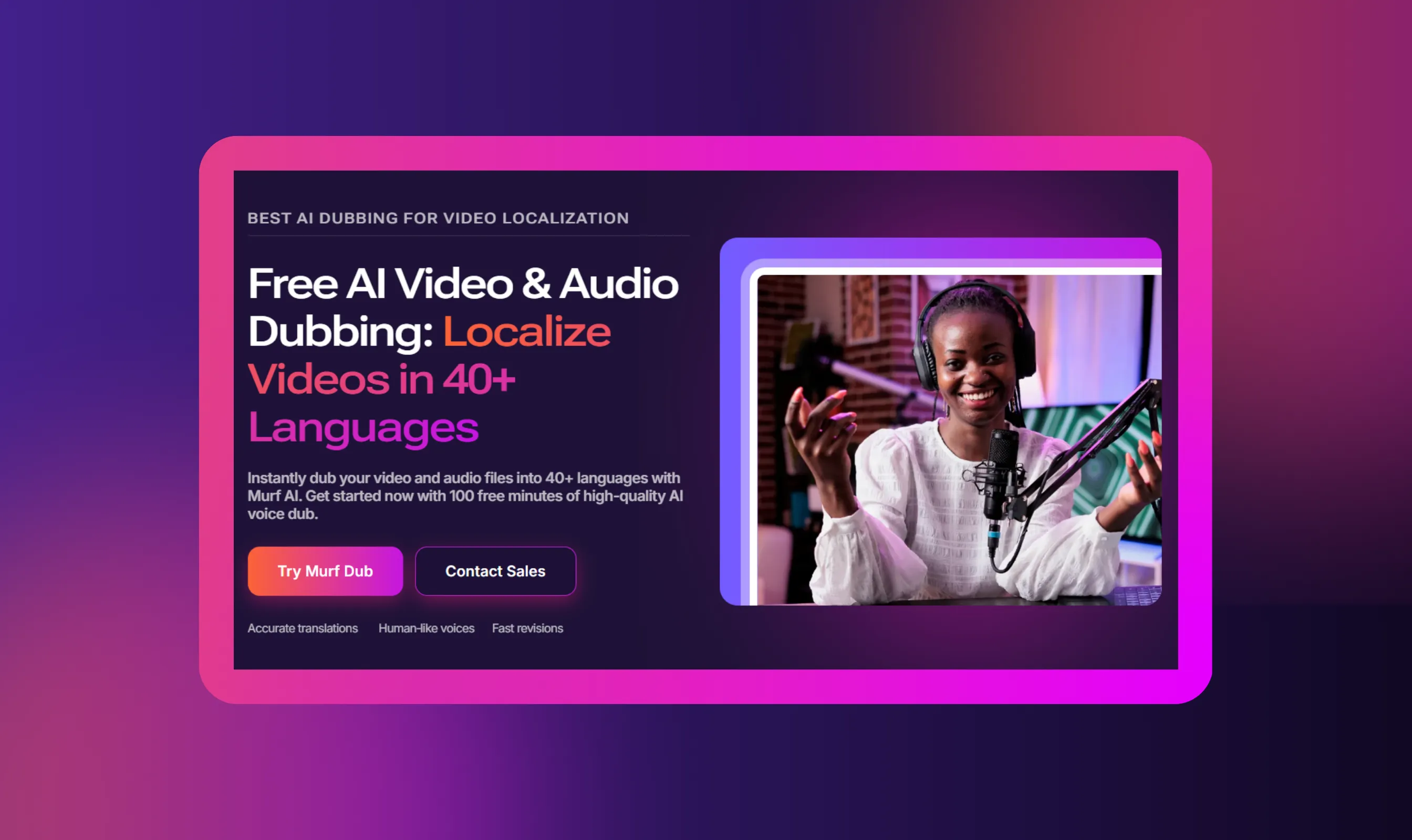 Murf Dubbing and AI-Powered Audiobooks