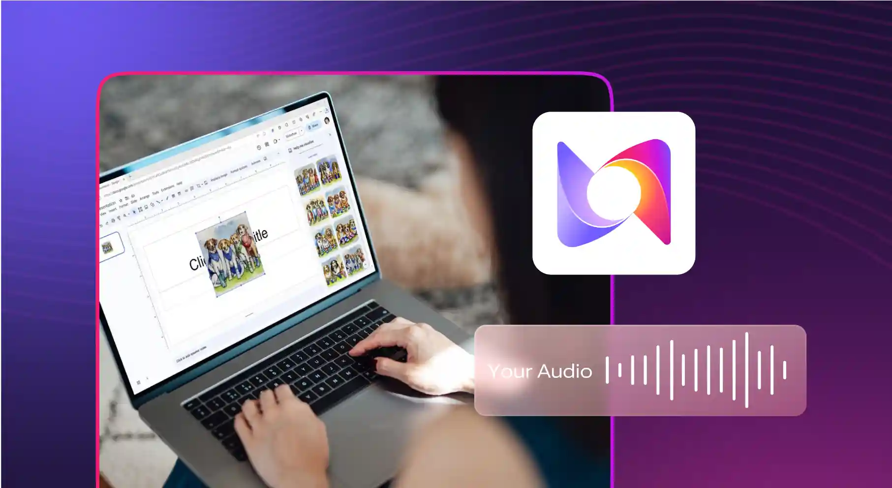 Add voice over Google Slides with Murf add-on
