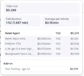 Retell Pricing