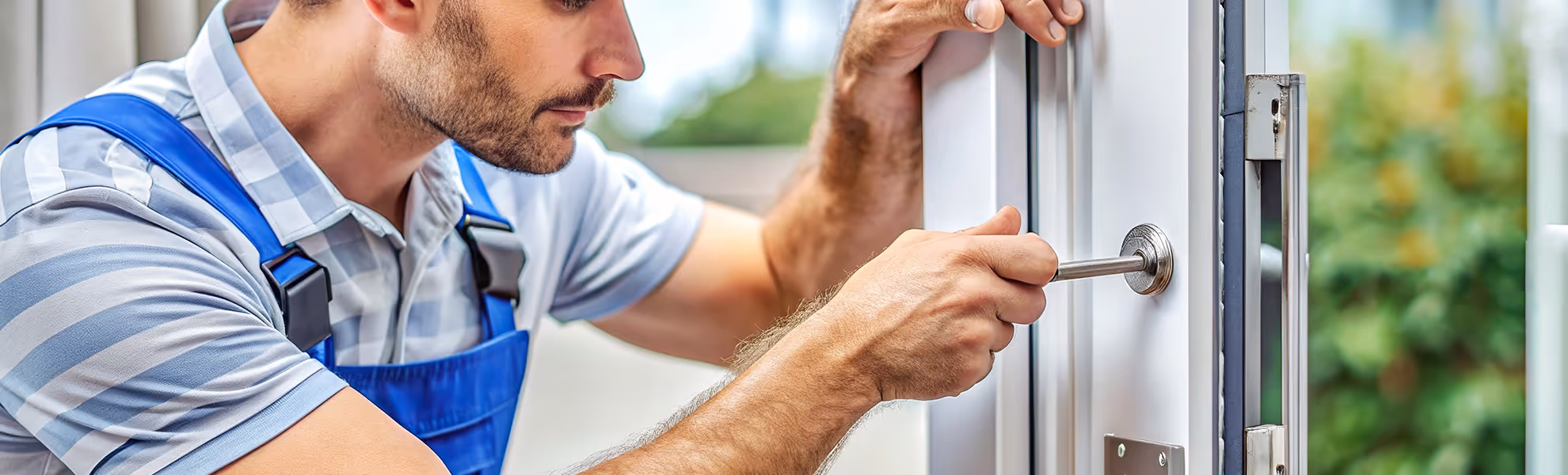 Detailaufnahme eines Einsteckschlosses mit Anti-Panik-Funktion an einer Tür – für mehr Sicherheit und schnelle Fluchtmöglichkeit im Notfall.