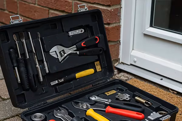 Gravur auf einem Autoschlüssel