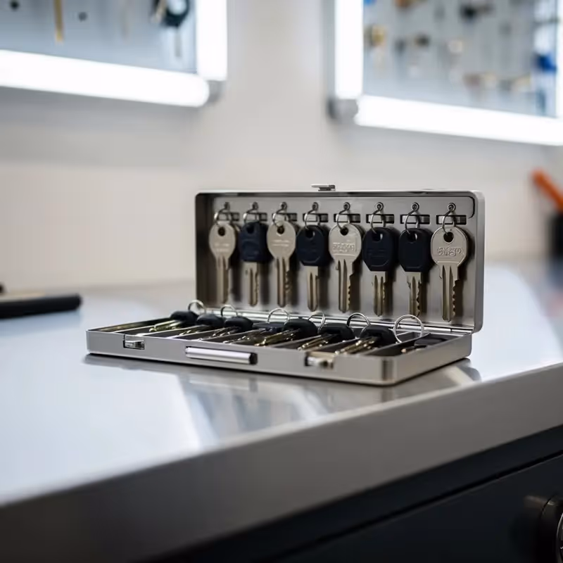 Lasergravur eines Messingstempels