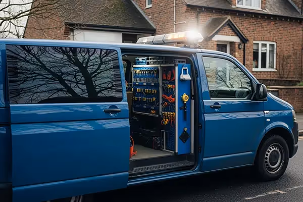 Gravur auf einem Autoschlüssel