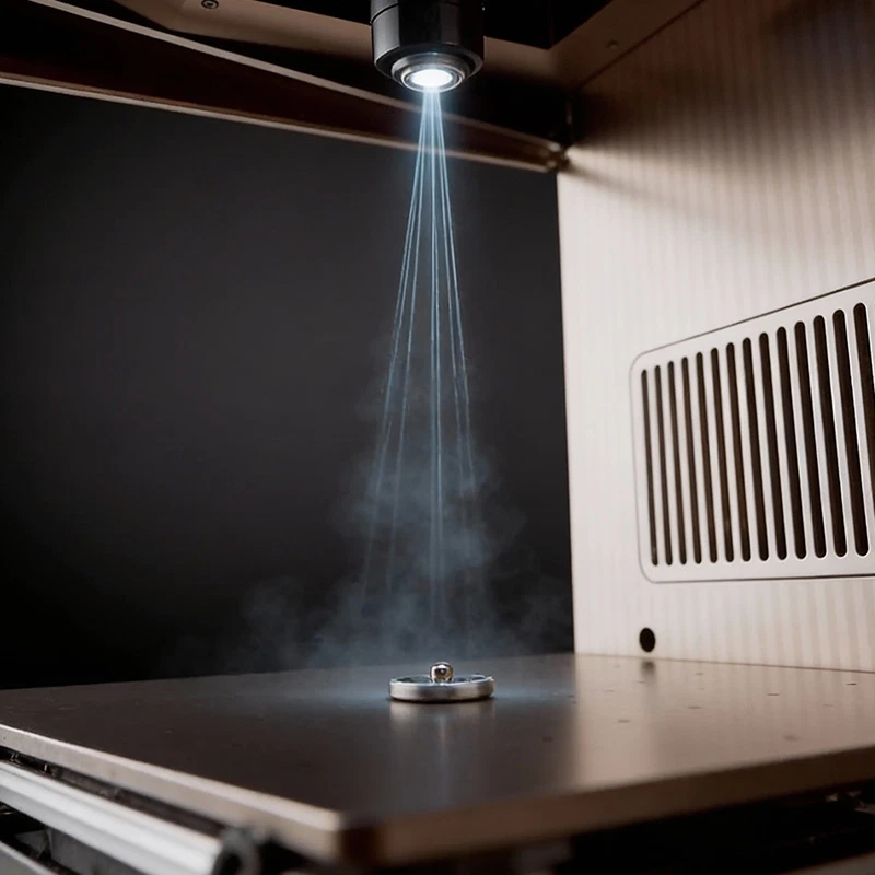 Lasergravur eines Messingstempels