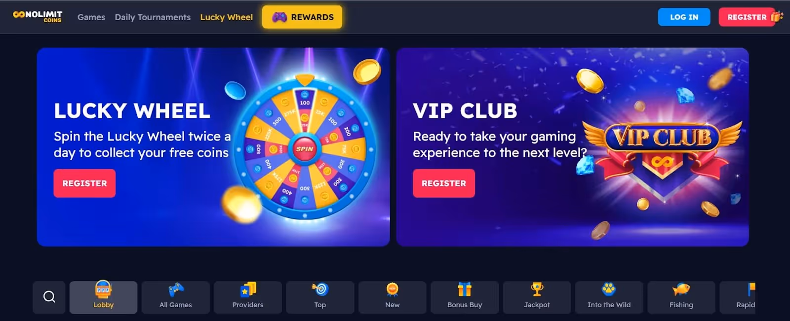 No Limit Coins Casino Website