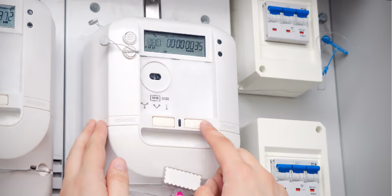 un compteur d'électricité