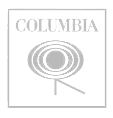Columbia Records logo with concentric circles and a stylized needle inside a square frame.
