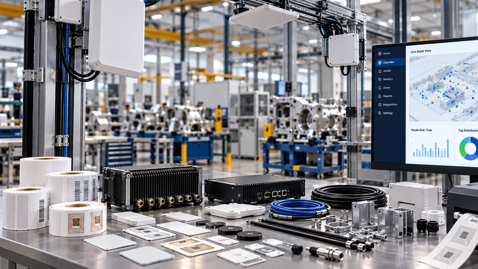 FactorySense sells a wide variety of RFID and RTLS hardware