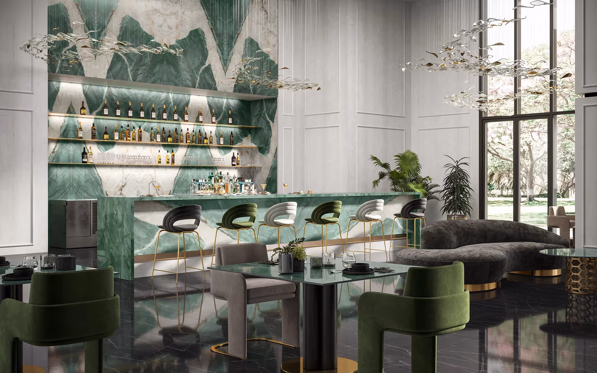 Rock Revelations Atlas Plan Exotic Wave Commercial Bar Top