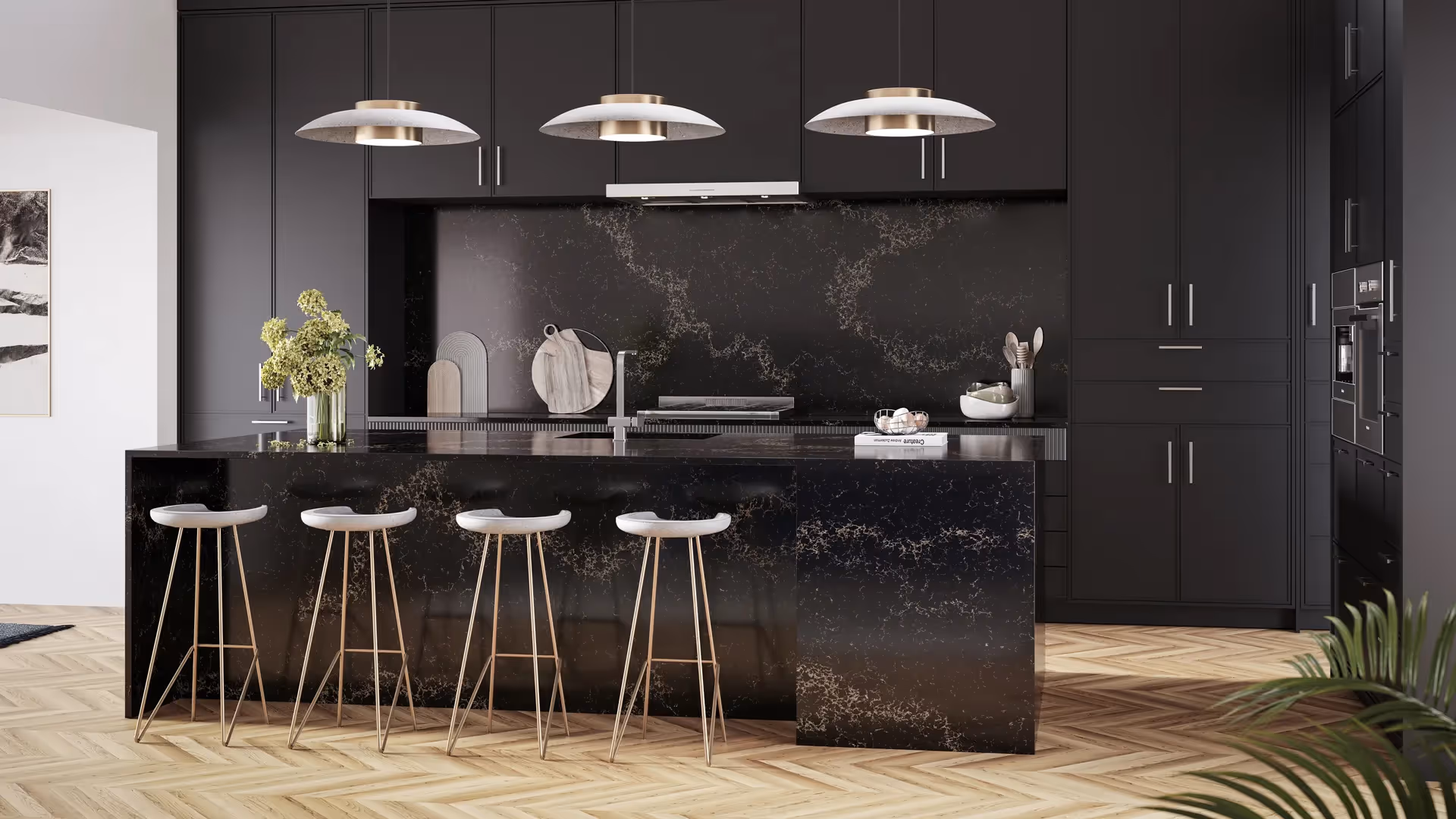 Caesarstone 5100 Vanilla Noir