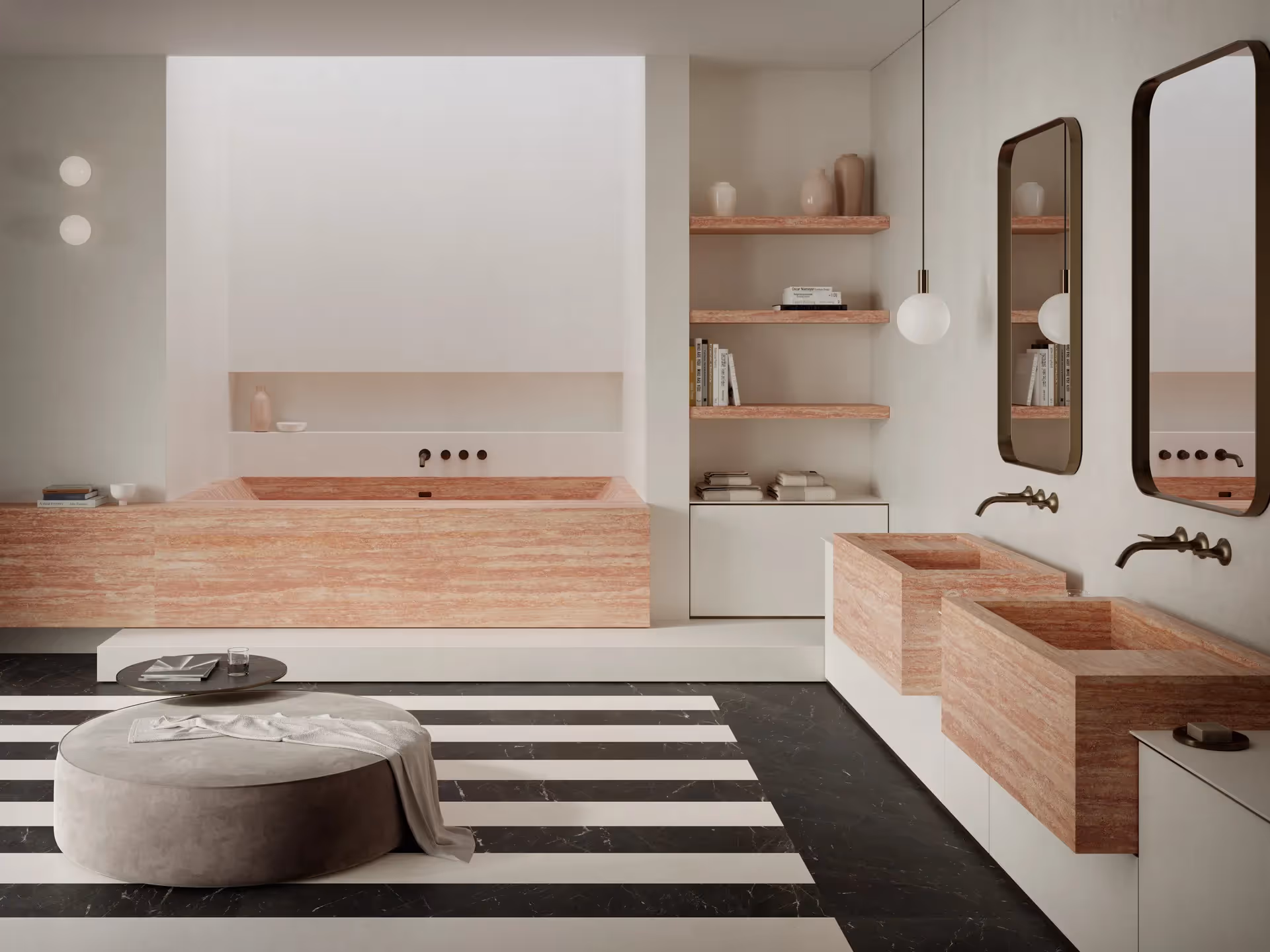 Marazzi Travertino Rosso