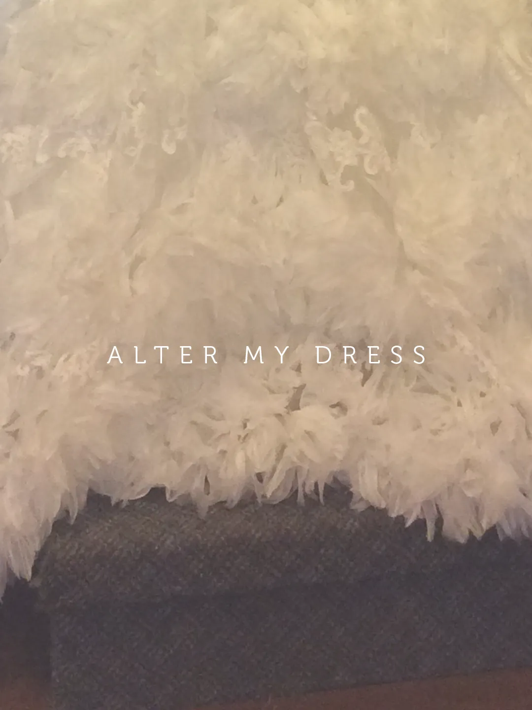 Alter My Dress alteration services in Philadelphia textured fabric wedding dress train alterations