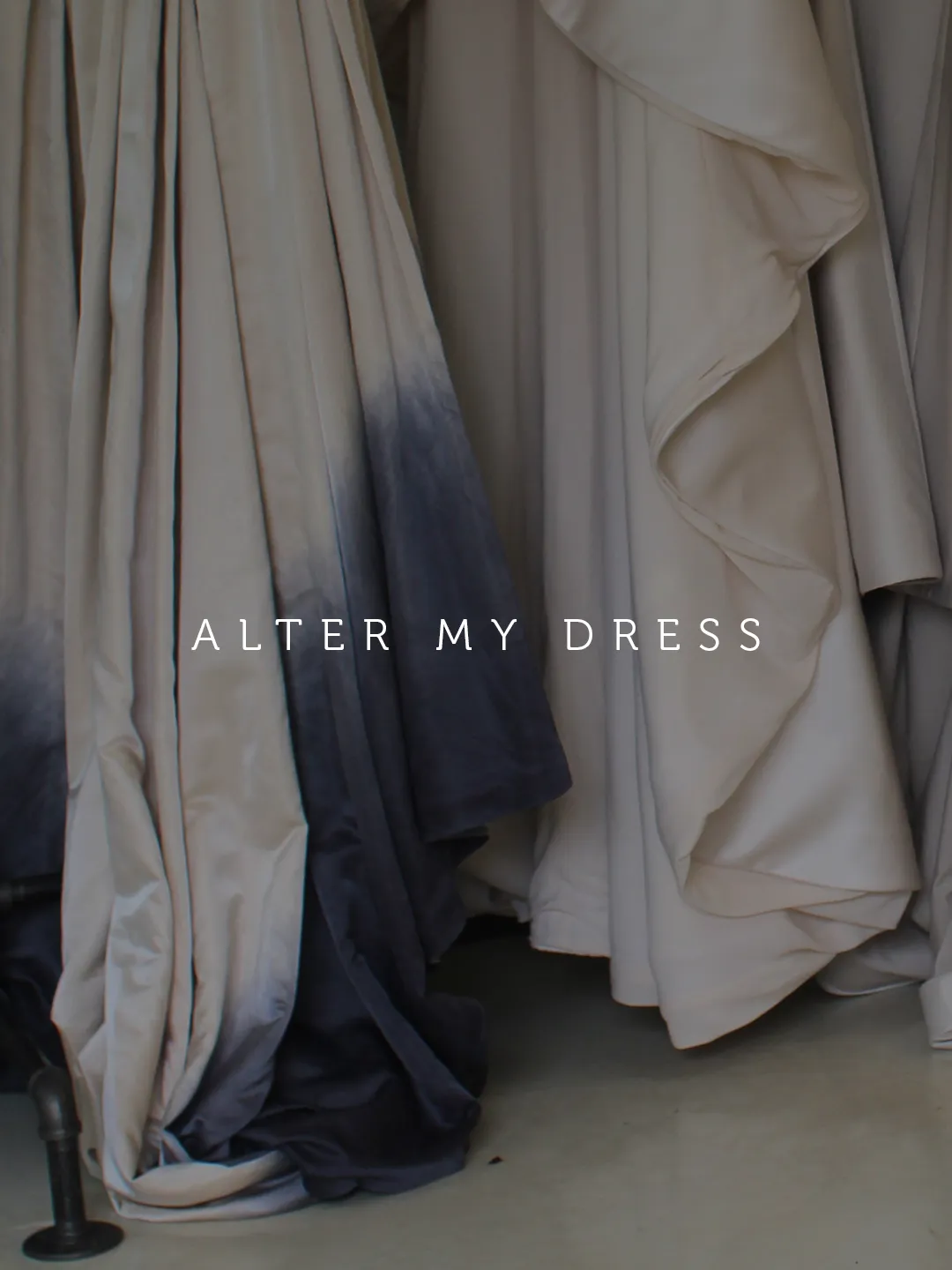 Alter My Dress in Philadelphia dyed wedding dress on rack