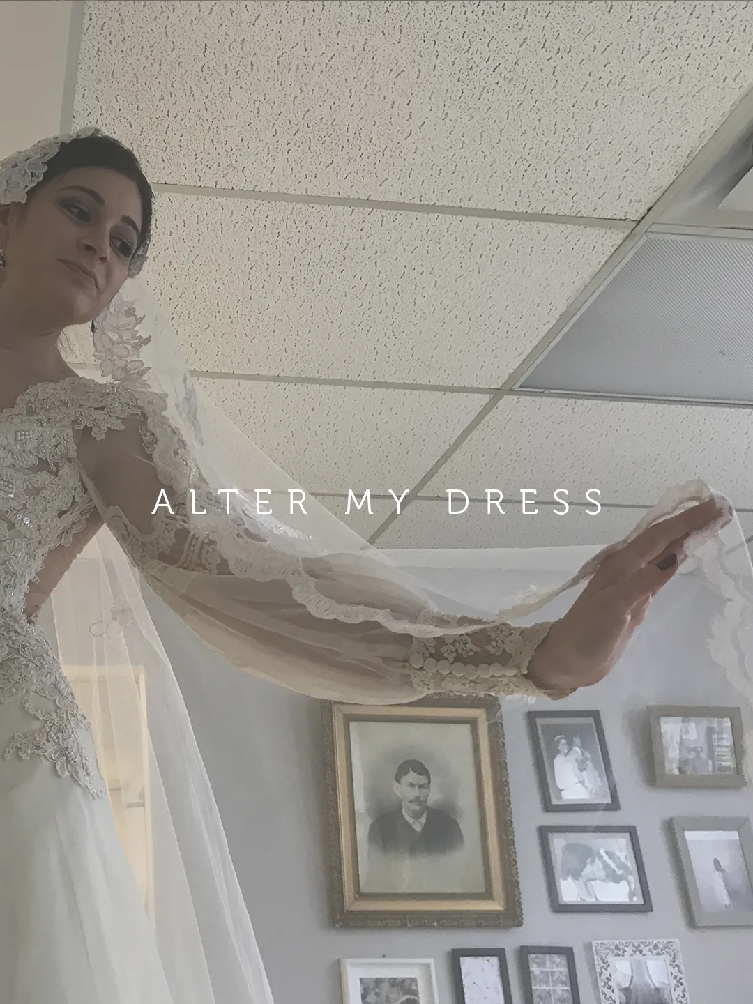 happy philly bride at a wedding dress fitting at Alter My Dress studio
