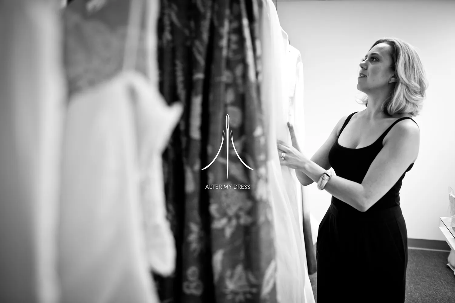 Alter My Dress dyed wedding dress alterations in Philadelphia