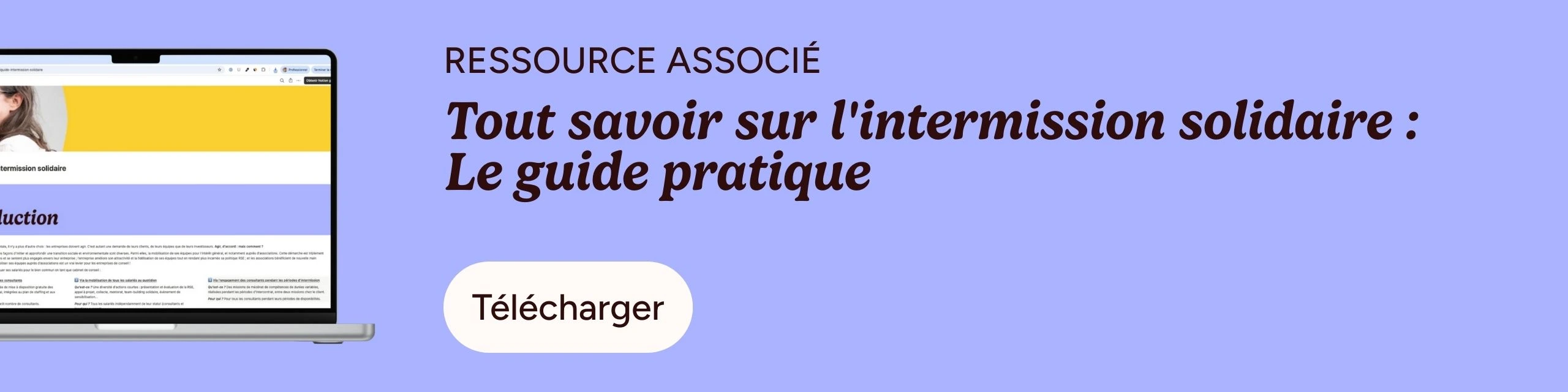 Tout savoir sur l'Intermission Solidaire