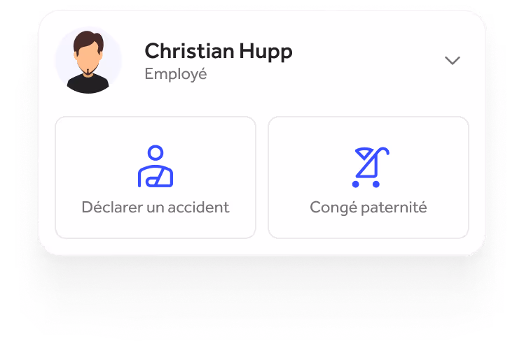 Interface Quitt Business pour le traitement de cas particuliers tels que la maladie ou la maternité