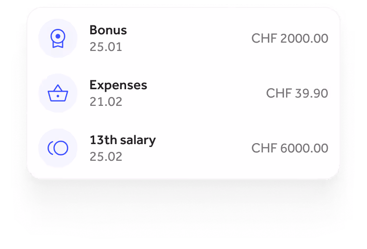 Quitt Business interface for recording bonuses and expenses
