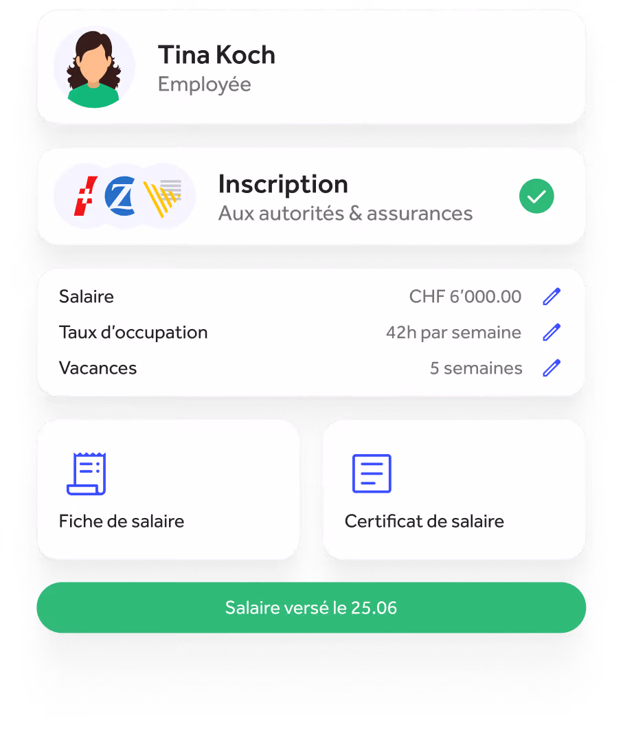 Widget de service de paie quitt Business (fr)