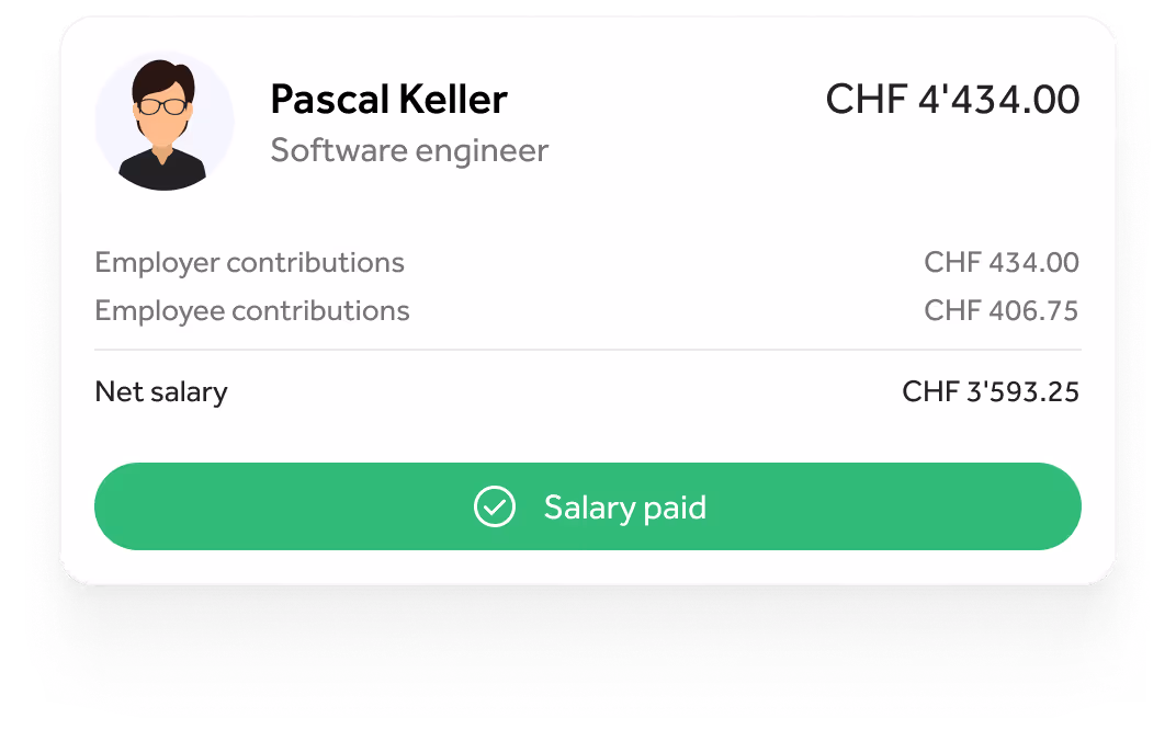 Automatic payroll calculation illustration