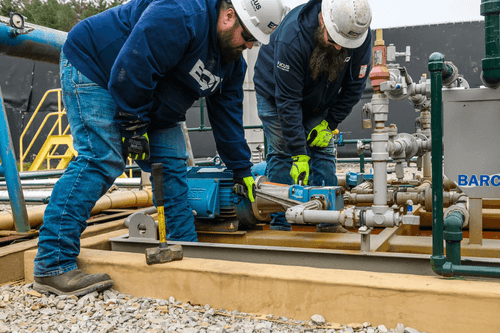 An image of men working for EQT.