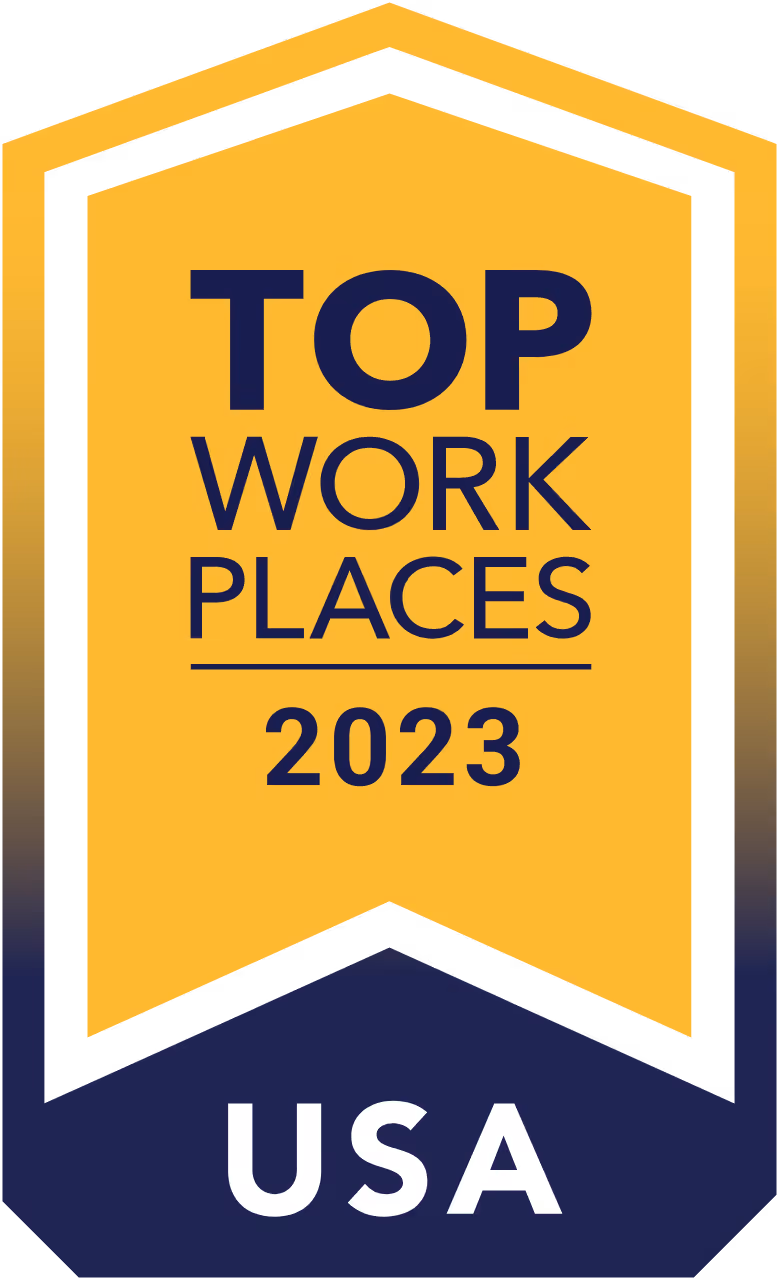 Top Work Places 2023 award logo
