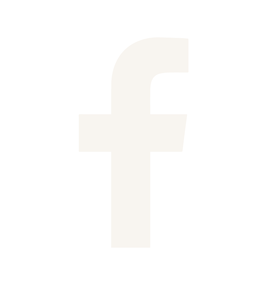 Facebook logo in white on fountain brown background, featuring the letter F.
