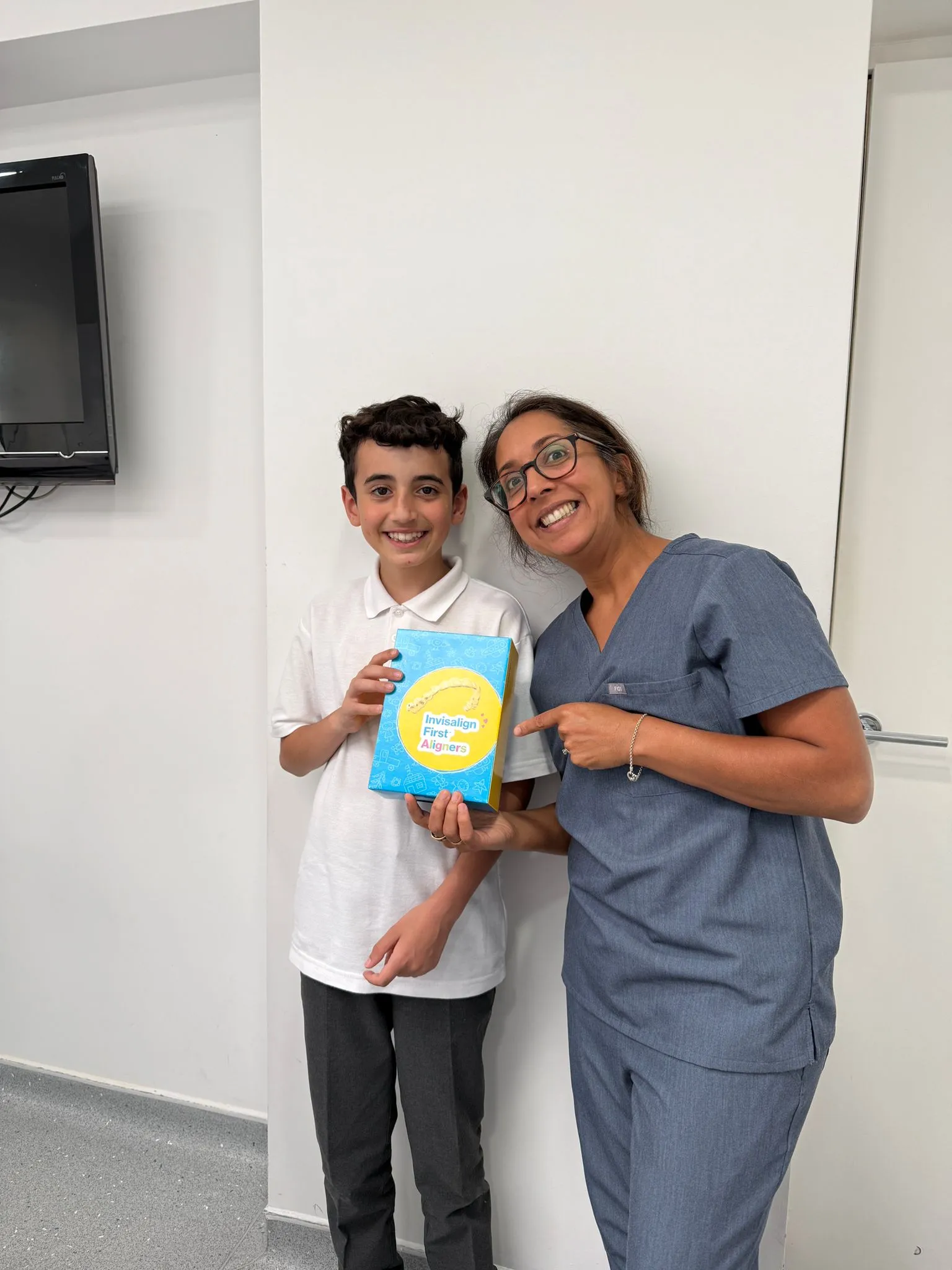 A child at a Tooth School session with the Oakwood team
