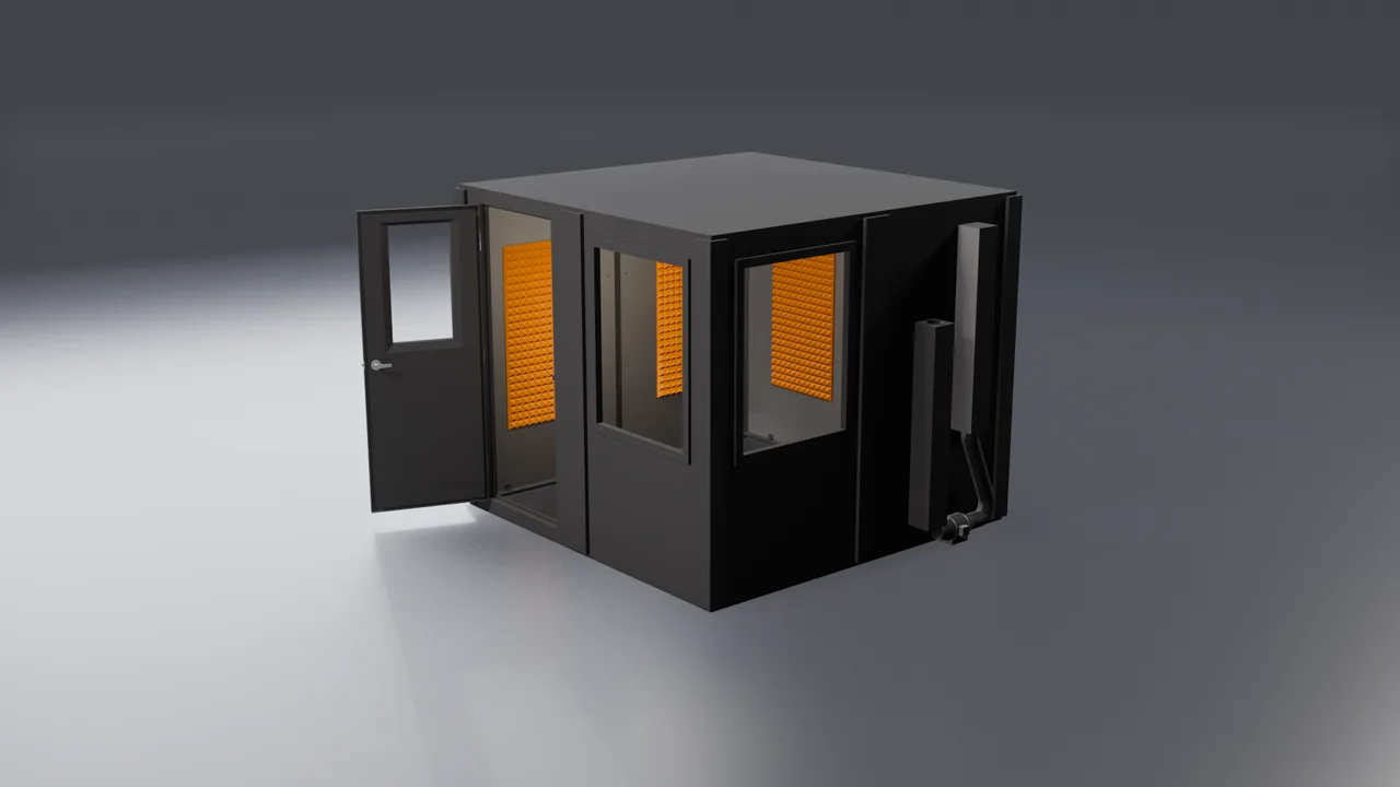 WhisperRoom modular booth that adapts to fit any space