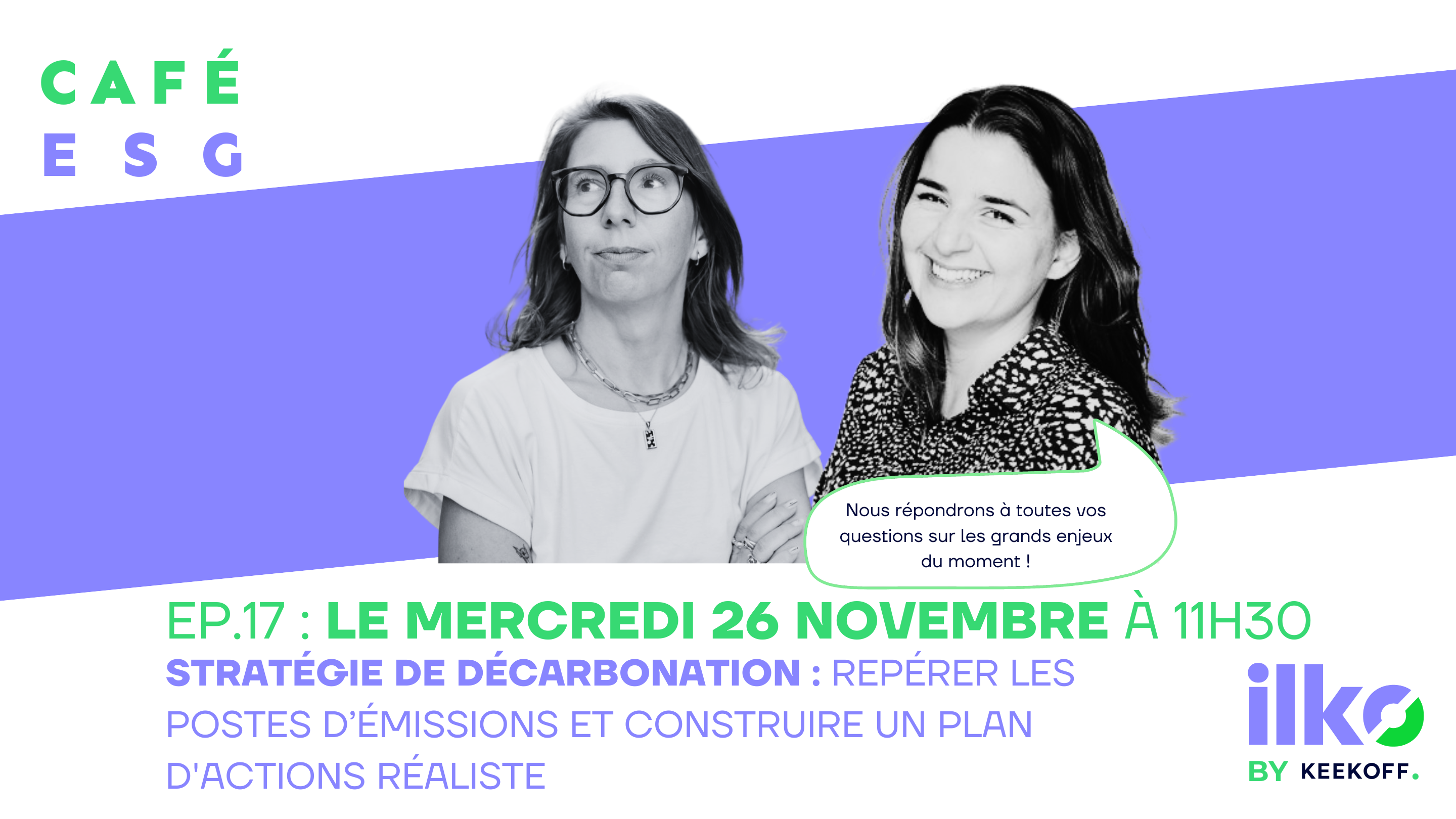 Café ESG | Stratégie de décarbonation : repérer les postes d’émissions et construire un plan d'actions réaliste