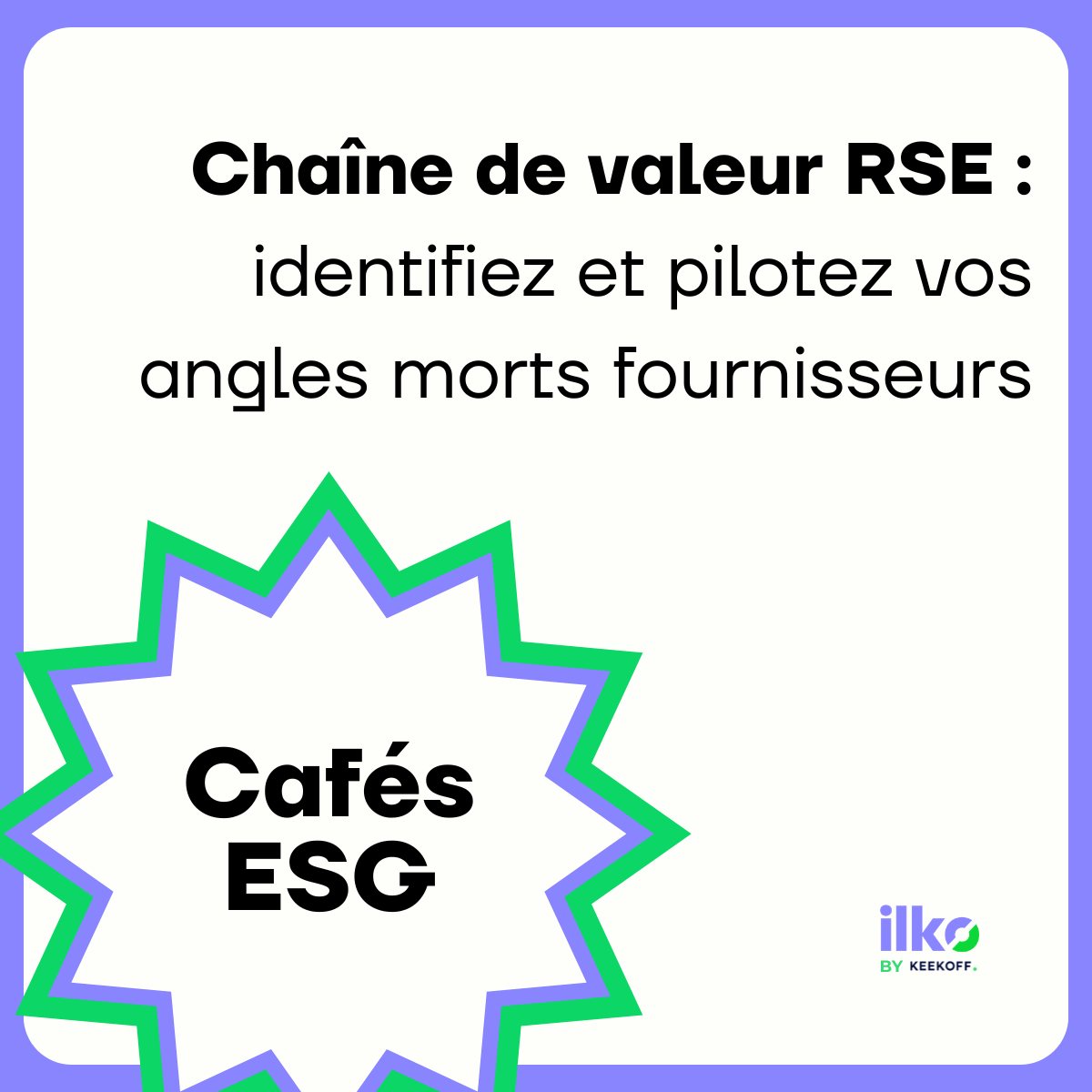 Café ESG - Chaine de valeur fournisseurs