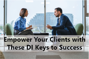 a woman sitting with her advisor - empower your clients with these disability insurance keys to success