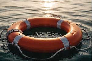 a life preserver to show the lifeline that annuities can provide