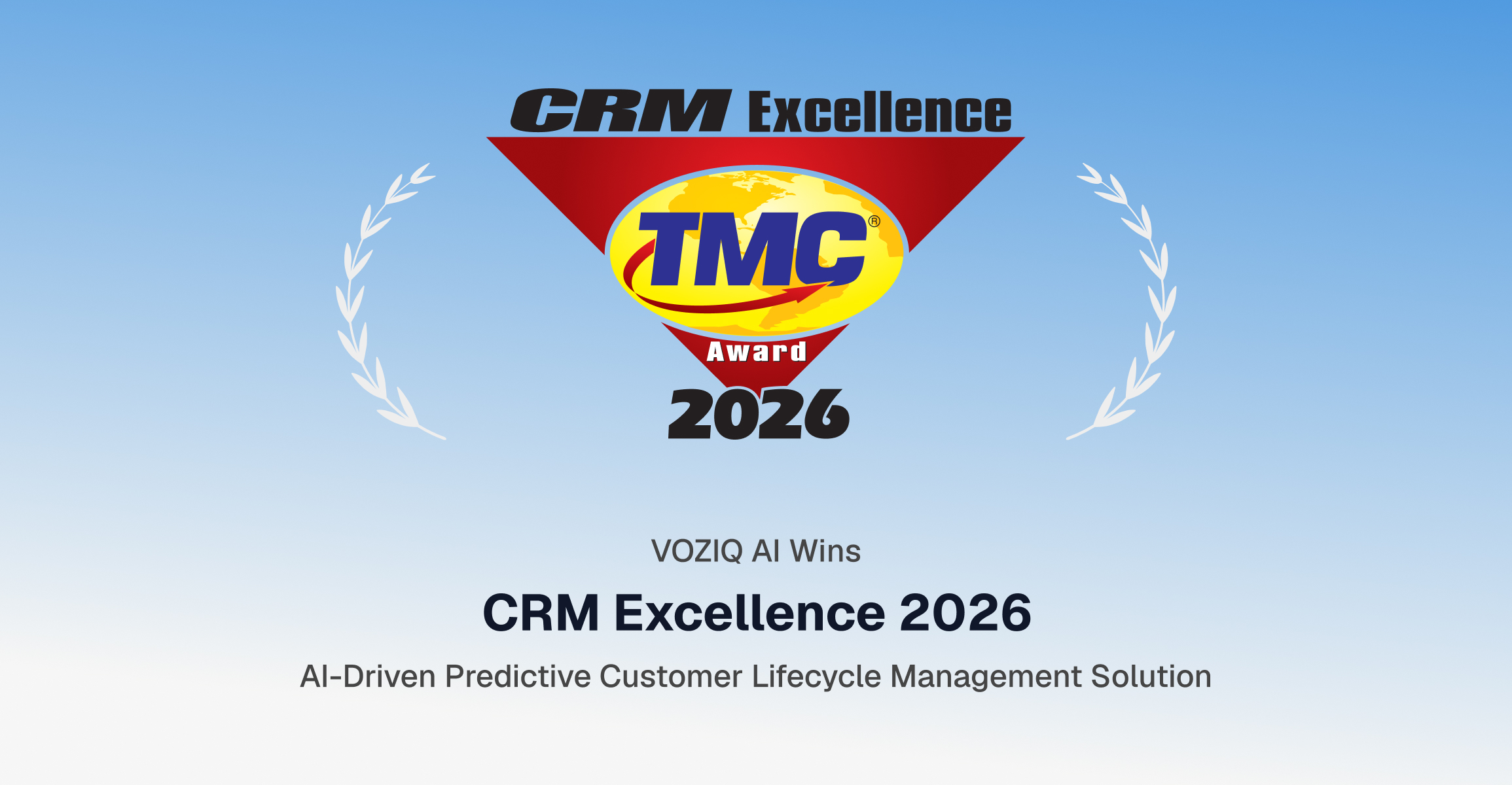 VOZIQ AI Wins 2026 CRM Excellence Award from CUSTOMER Magazine for Helping Clients Improve the Customer Experience  