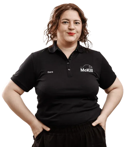 Ein Bild von Sara im McKill Shirt