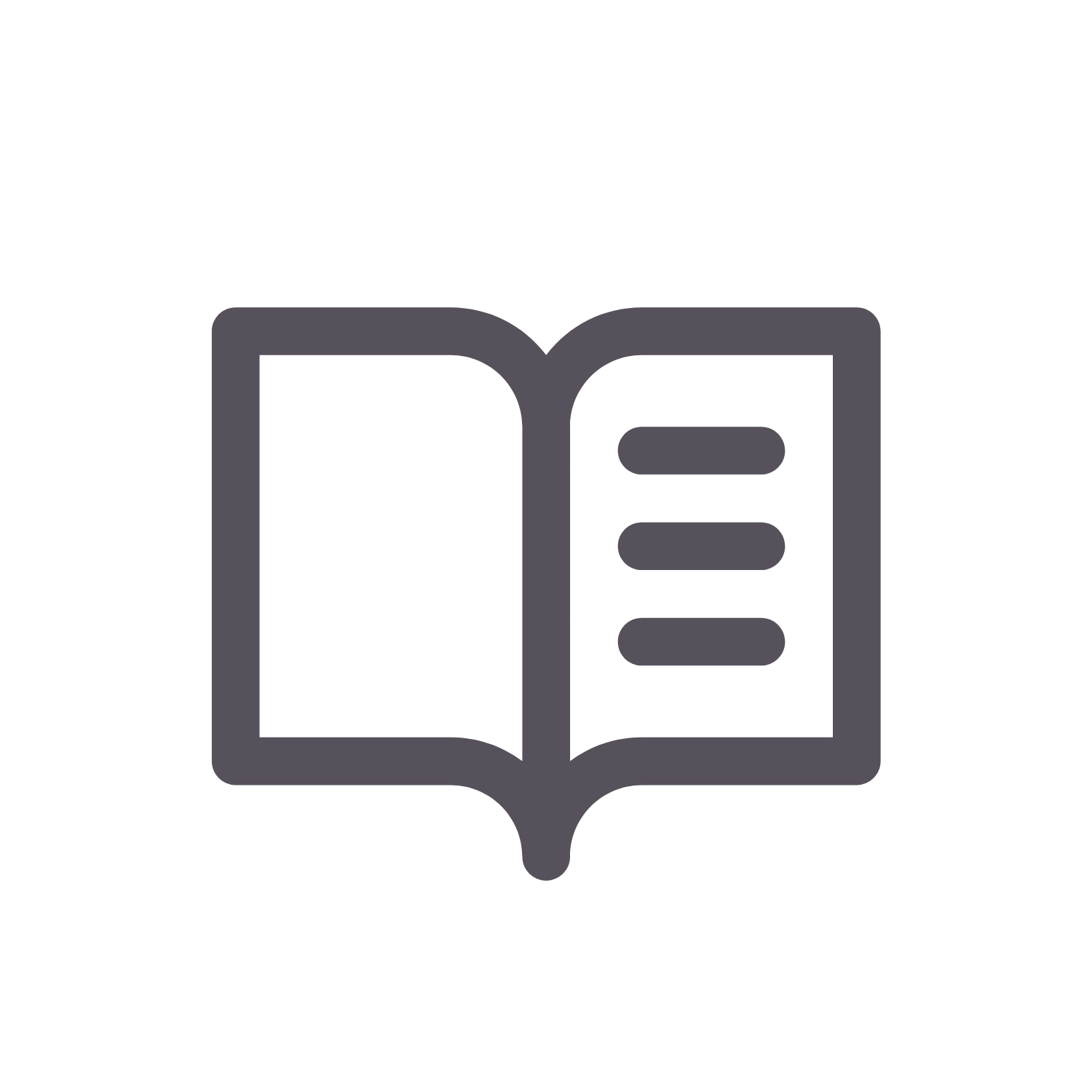 Icon of open workbook