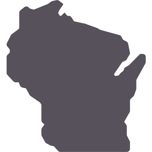 Wisconsin state shape