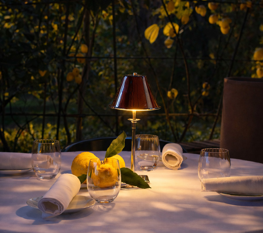 Luxurious Italian cuisine served in an upscale dining setting.