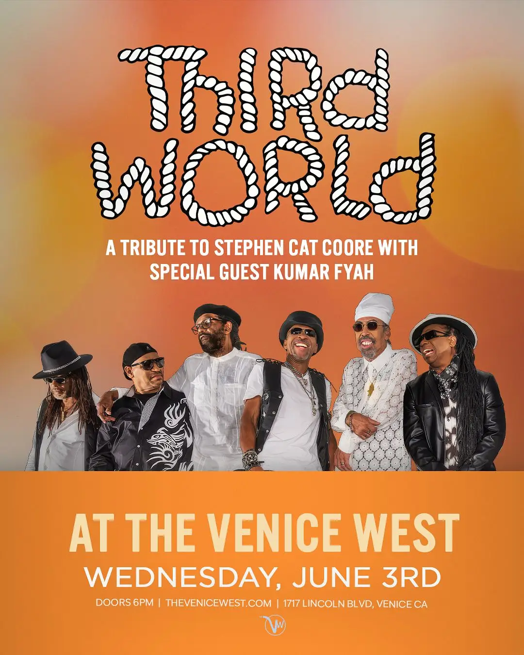 Reggae Ambassadors Third World: A Tribute To Stephen Cat Coore with Special Guest Kumar Fyah