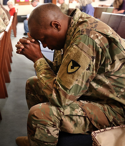 Soldier Praying